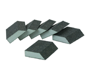 Pack of 6 Medium Grade Aluminum Oxide Sanding Sponges with Beveled Edge