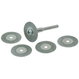 5 Piece Diamond Coated Rotary Cutting Discs